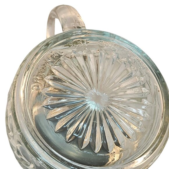 Original BMF W. Germany Glass Stein Pewter Lid Vintage Etched Glass Tankard Swir - Picture 10 of 11